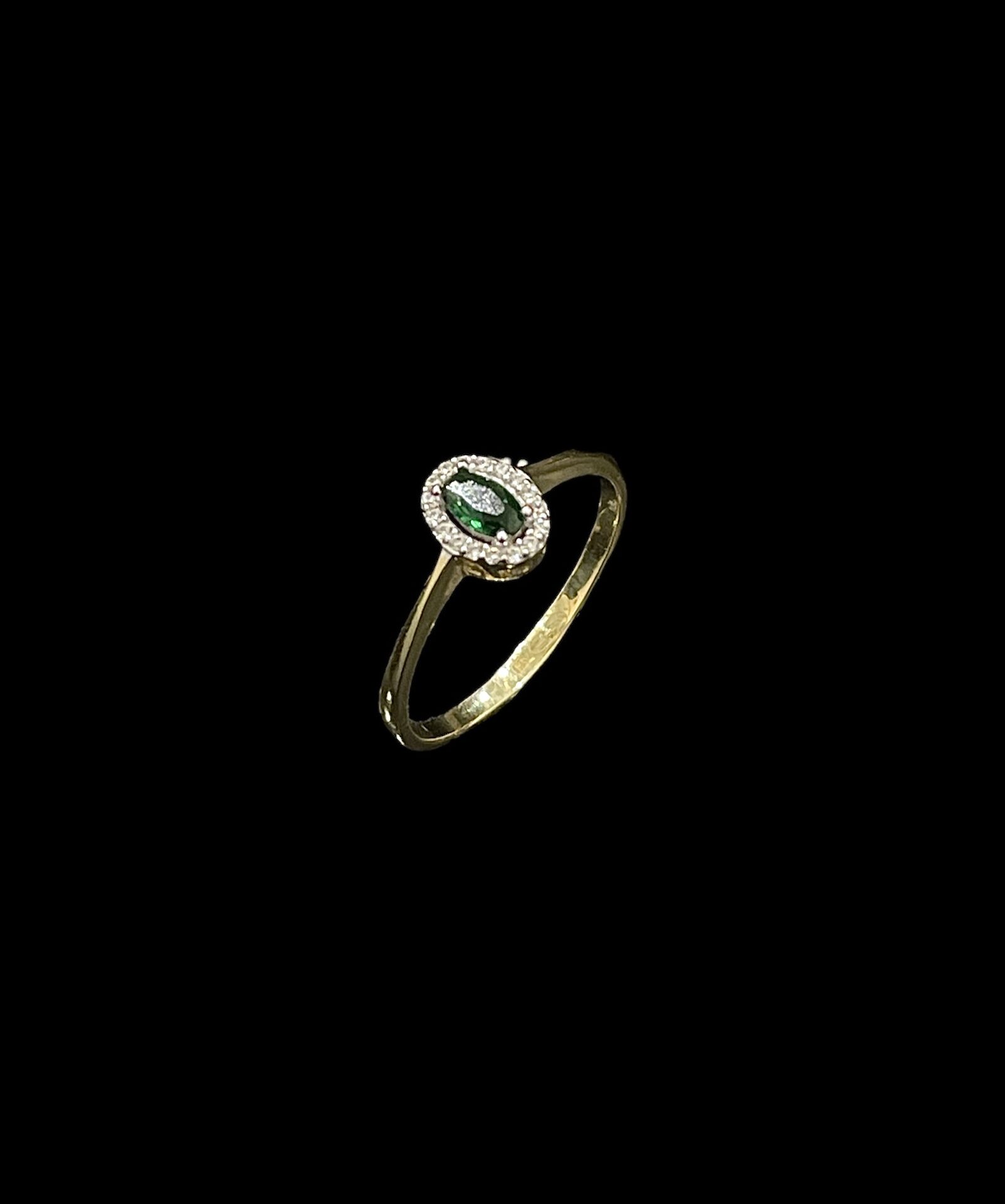 Bague Empierrée Verte